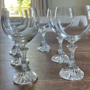 Elegant Mikasa “the Ritz” Wine Glass Set